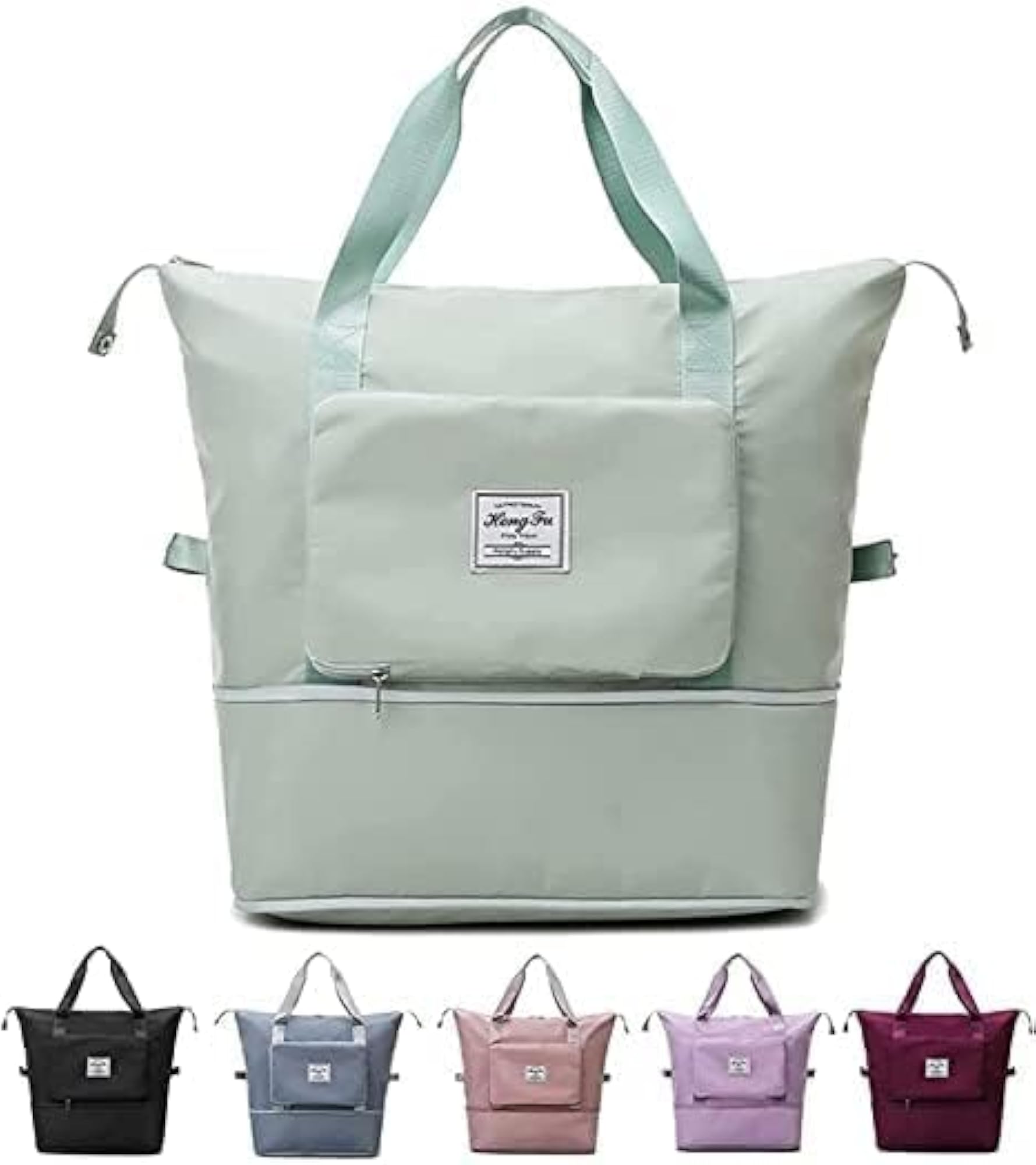 Transparent Cosmetic Bag (Green Pouch Bag)